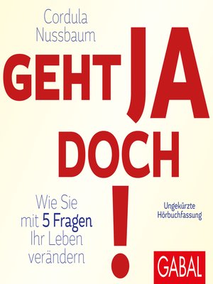 cover image of Geht ja doch!